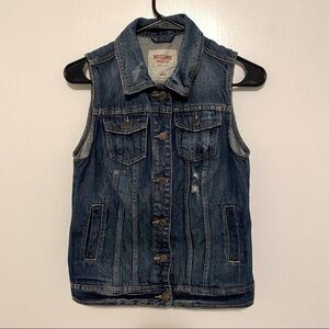MOSSIMO DENIM VEST SIZE WOMEN'S SMALL PETITE